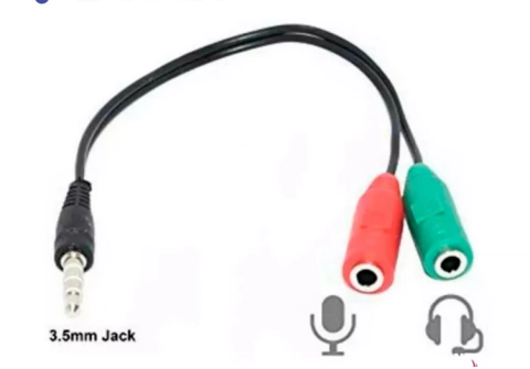 CABLE AUXILIAR 3.5 MACHO A 2 HEMBRA