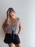 Blusa atada musculosa print - comprar online