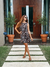 Vestido animal print - Vicky Burkett