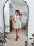 Vestido escote bote rayado - comprar online