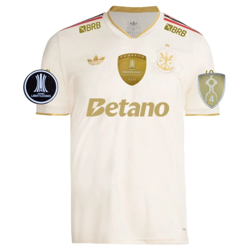 Camisa Flamengo III 25/26 - Torcedor - Campeão da Libertadores 2025 c/ patrocinios