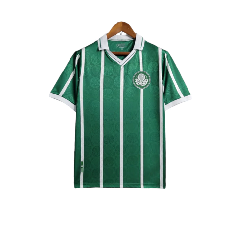 Camisa Retrô Palmeiras I 1993 - Masculina - Verde com listras em branco