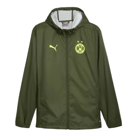 Jaqueta Corta-Vento Copa Borussia Dortmund 24/25 - Masculina Puma - Verde