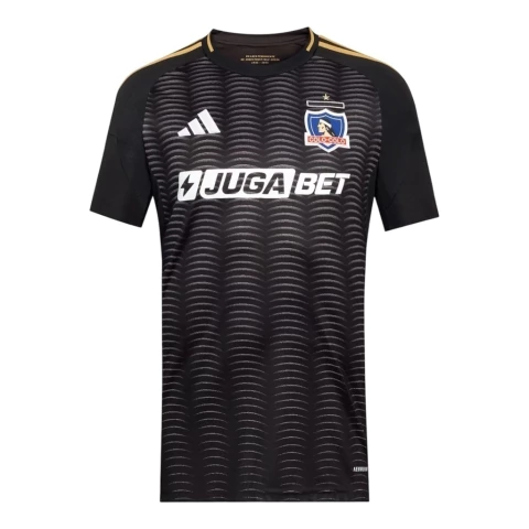 Camisa Colo Colo do Chile II 25/26 - Torcedor Adidas Masculina - Preta com detalhes em amarelo