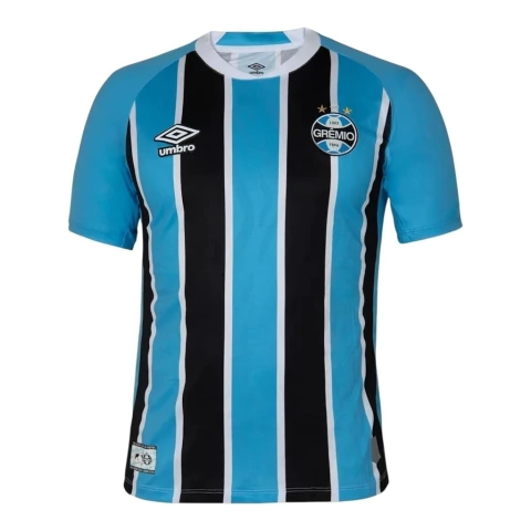 Camisa Grêmio I 25/26 - Torcedor Umbro Masculina - Azul e preta