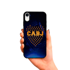 Escudo de Boca, fondo Bombonera