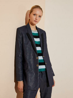 Blazer Denim Rayas (JAZMIN CHEBAR) - comprar online