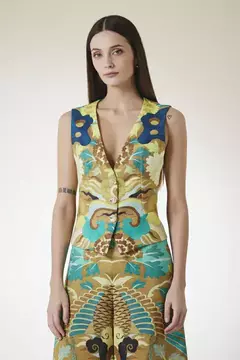 CHALECO BELEN CREPPE ESTAM (NATALIA ANTOLIN) - comprar online