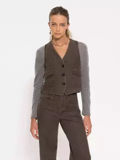 CHALECO ICON BROWN (JAZMIN CHEBAR) - comprar online