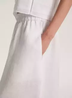 POLLERA PIJAMA LINO (ETIQUETA NEGRA) - SHE