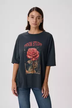 REMERA OVER CANIZ (GARZA LOBOS) - comprar online