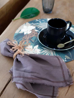SERVILLETA TUSSOR CACAO (PETITE AFFAIRE) - tienda online