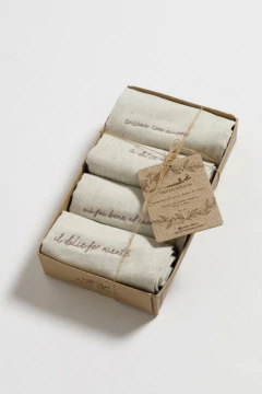 SERVILLETAS APERITIVO SET X4 (PETITE AFFAIRE) - comprar online