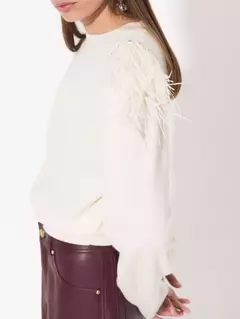 SWEATER FEATHERS (JAZMIN CHEBAR) - She Tendencias