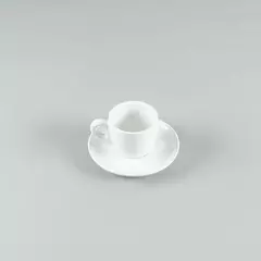 TAZA CAFE 85ML C/PLATO BLANCO (VOLF) - comprar online
