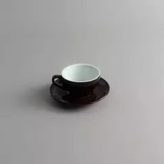 TAZA C/PLATO TE MARRON 162 ML (VOLF) - comprar online