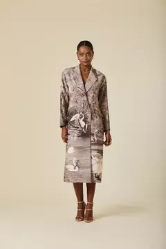 TRENCH CISNE ESTAMPADO (NATALIA ANTOLIN) - comprar online