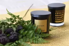 Vela Aroma Negra Pure Vanilla (LOVELY GEORGE) - tienda online