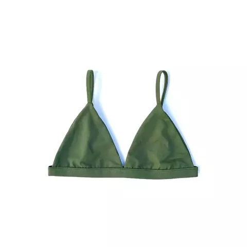 Top biquíni fixo verde militar - comprar online