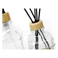 Set Dispenser + Difusor Transparente con Bandeja Bamboo N7 DP7 Galileo - DISMAR