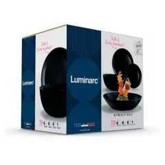 Set Vajilla 19 Piezas Diwali Noir Luminarc