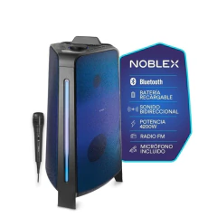 Bafle Potenciado Bluetooth Led 4200 Watts MNT2X Noblex - comprar online
