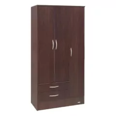 Placard 3 Puertas 2 Cajones Color Tabaco 913 Platinum