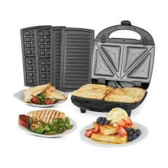 Sandwichera 3 En 1 Grill Waffles Sandwich SW-2801 Ultracomb