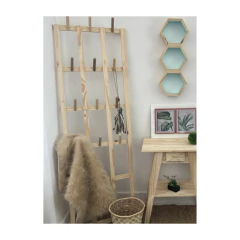 Perchero 12 Ganchos 1,80 x 60 Cm Mimbre Moreno - comprar online