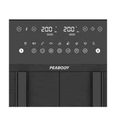 Imagen de Freidora Por Aire Caliente S/ Aceite 10 Lts Doble Canasta PE-AFDB100N Peabody