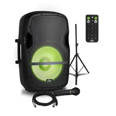 Bafle Potenciado 15" Bluetooth Micrófono Elevate LP Probass - comprar online