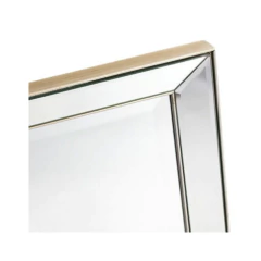 Espejo Biselado Borde Metal 40 x 40 Cm EB112 Galileo - DISMAR