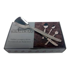 Set Cucharas de Helado x 6 Piezas Acero Inoxidable 65018 Gamuza - tienda online