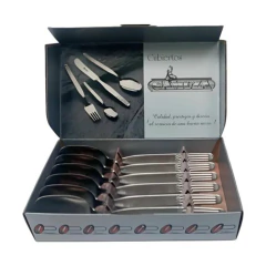 Set Cucharas de Helado x 6 Piezas Acero Inoxidable 65018 Gamuza - DISMAR