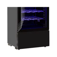 Exhibidora Vertical Premium Full Glass 417 Litros Negra 4300 Briket - comprar online