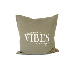Funda 50 x 50 Cm Good Vibes Vision / Blanco SIL38 Galileo - comprar online