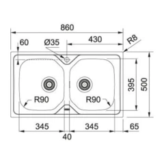 Pileta Cocina Onda OLX 620 L 0180-197 Franke en internet