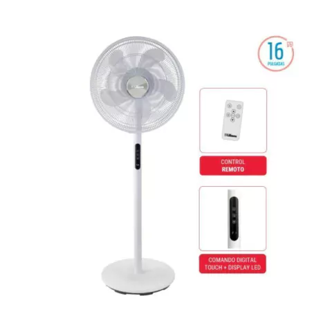 Ventilador De Pie 16" Digital Led Brisador VP16D Liliana