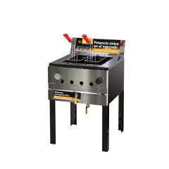 Freidora Gas Industrial 35 Litros Acero Standard Morelli - comprar online