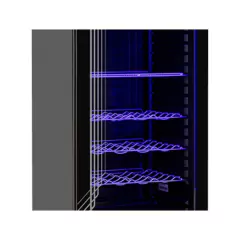 Exhibidora Vertical Premium Full Glass 417 Litros Negra 4300 Briket en internet