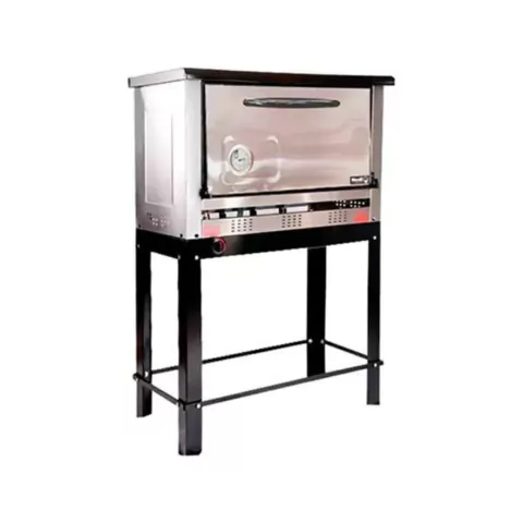 Horno Pizzero a Gas 12 Moldes Acero Morelli