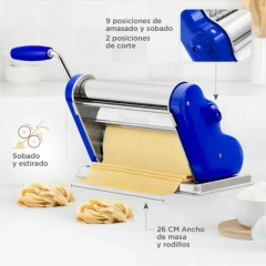 Máquina Fabrica Pastas Azul Ancho 26 Cm Clásica 260 Pastalinda - DISMAR