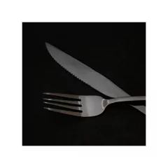 Imagen de Set de Cubiertos 24 Piezas New York Black Larhaus