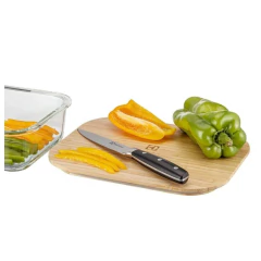 Fuente de Vidrio Refractario Herméticos x 2 Unidades Tapa de Bambú Electrolux - DISMAR