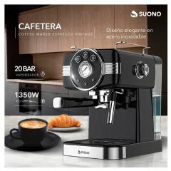 Cafetera Expresso 1,5 Litros Vintage 20 Bar HOG0156 Suono - comprar online