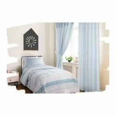 Juego Sabana P/ Colchon de 0.90 Mts x 1.90 Mts microfibra l/soft juvenil Jean Cartier sliser celeste
