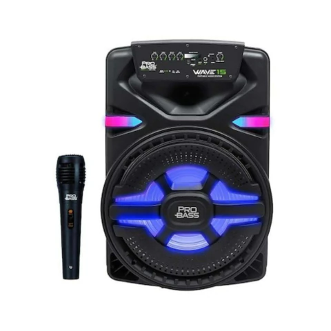 Bafle Potenciado 15" Bluetooth Micrófono Elevate Wave 15 Probass - comprar online
