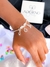 Pulseira para berloques feixe coração liso prata 925 - comprar online