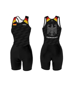 Macaquinho Sport Line Feminino Alemanha Preto - comprar online