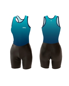 Macaquinho Sport Line Feminino ciano